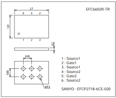 EFC6602R-TR Datasheet PDF SANYO -> Panasonic