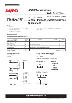 EMH2407R Datasheet PDF SANYO -> Panasonic