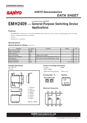 EMH2409 Datasheet PDF SANYO -> Panasonic
