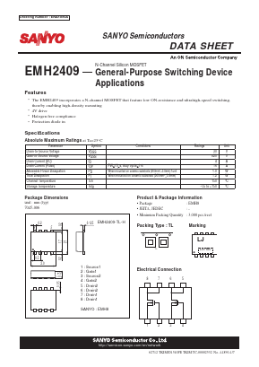 EMH2409 Datasheet PDF SANYO -> Panasonic