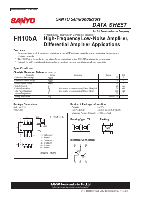 FH105A-TR-E Datasheet PDF SANYO -> Panasonic