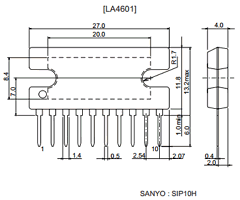 LA4601 Datasheet PDF SANYO -> Panasonic
