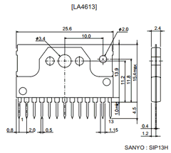 LA4613 Datasheet PDF SANYO -> Panasonic