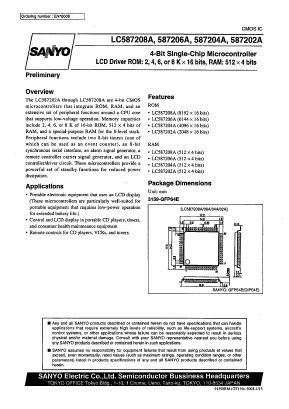 LC587202A Datasheet PDF SANYO -> Panasonic