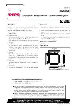 LC75397 Datasheet PDF SANYO -> Panasonic