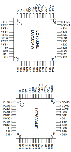 LC75834E Datasheet PDF SANYO -> Panasonic