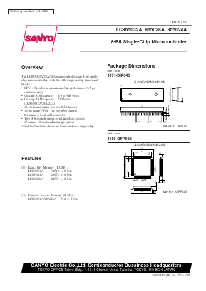 LC865028A Datasheet PDF SANYO -> Panasonic