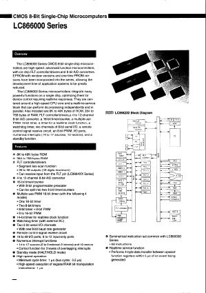 LC866024B Datasheet PDF SANYO -> Panasonic