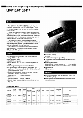 LM6413E Datasheet PDF SANYO -> Panasonic