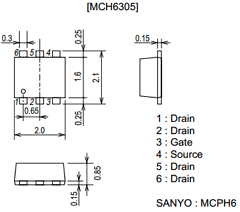 MCH6305 Datasheet PDF SANYO -> Panasonic
