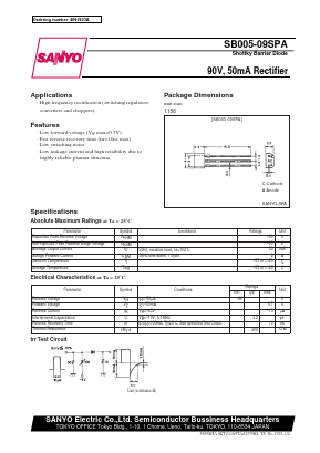 SB005-09SPA Datasheet PDF SANYO -> Panasonic
