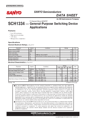 SCH1334 Datasheet PDF SANYO -> Panasonic