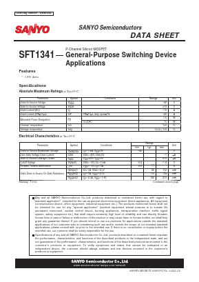 T1341 Datasheet PDF SANYO -> Panasonic