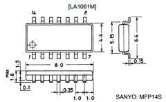 LA1061M Datasheet PDF SANYO -> Panasonic