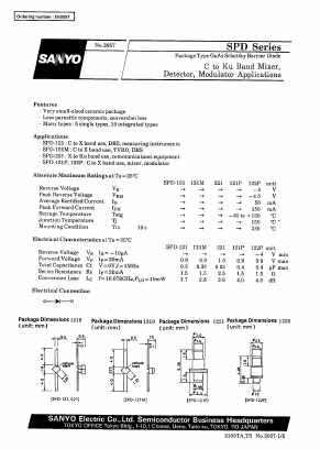 SPD-122P Datasheet PDF SANYO -> Panasonic