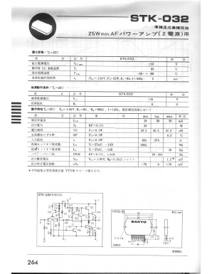 STK-032 Datasheet PDF SANYO -> Panasonic