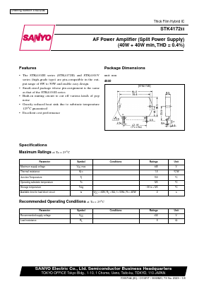 STK4172 Datasheet PDF SANYO -> Panasonic