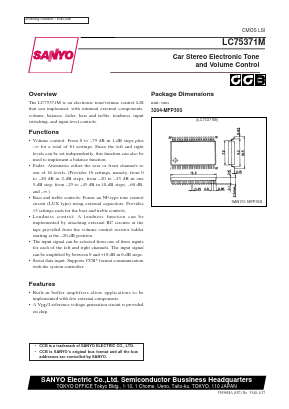 LC75371M Datasheet PDF SANYO -> Panasonic