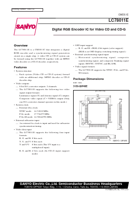 LC78011E Datasheet PDF SANYO -> Panasonic