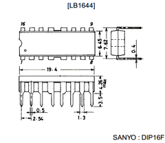 LB1644 Datasheet PDF SANYO -> Panasonic