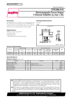 STK396-010 Datasheet PDF SANYO -> Panasonic