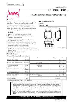 LB1962M Datasheet PDF SANYO -> Panasonic