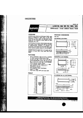 LC3517B Datasheet PDF SANYO -> Panasonic