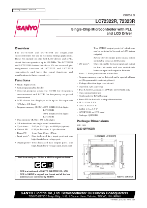 LC72322R Datasheet PDF SANYO -> Panasonic