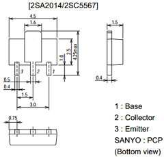 2SA2014 Datasheet PDF SANYO -> Panasonic