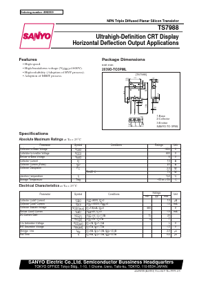 TS7988 Datasheet PDF SANYO -> Panasonic