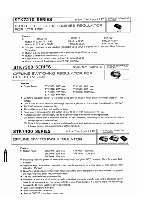 STK7410 Datasheet PDF SANYO -> Panasonic