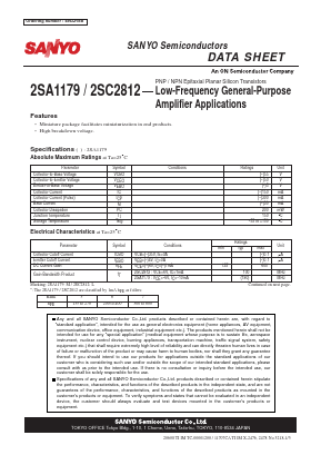 A1179 Datasheet PDF SANYO -> Panasonic