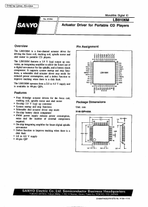 LB8106M Datasheet PDF SANYO -> Panasonic