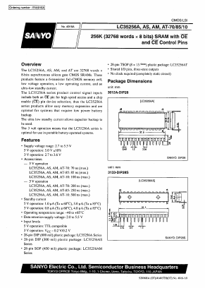 LC35256A-10 Datasheet PDF SANYO -> Panasonic