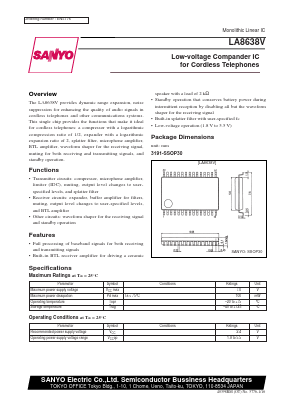 LA8638V Datasheet PDF SANYO -> Panasonic