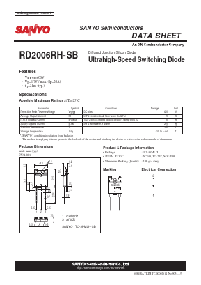RD2006RH-SB Datasheet PDF SANYO -> Panasonic
