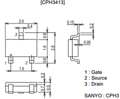 CPH3407 Datasheet PDF SANYO -> Panasonic