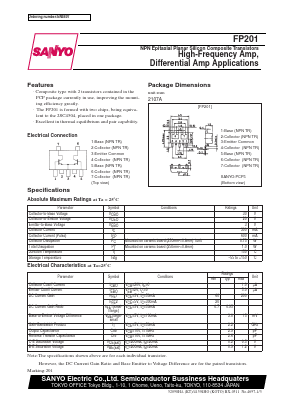 FP201 Datasheet PDF SANYO -> Panasonic