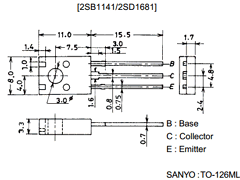 2SD1681 Datasheet PDF SANYO -> Panasonic