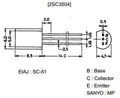 2SC3504 Datasheet PDF SANYO -> Panasonic