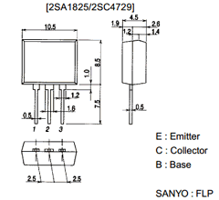 A1825 Datasheet PDF SANYO -> Panasonic