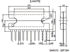 LA4270 Datasheet PDF SANYO -> Panasonic