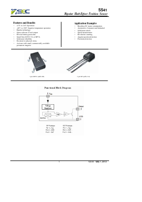 SS41 Datasheet PDF SEC Electronics Inc.