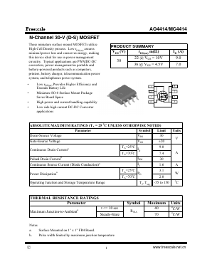 MC4414 Datasheet PDF SHENZHENFREESCALE