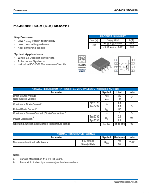 MC4459 Datasheet PDF SHENZHENFREESCALE