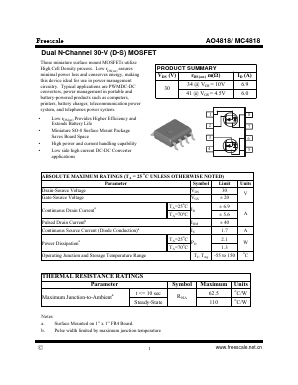 MC4818 Datasheet PDF SHENZHENFREESCALE