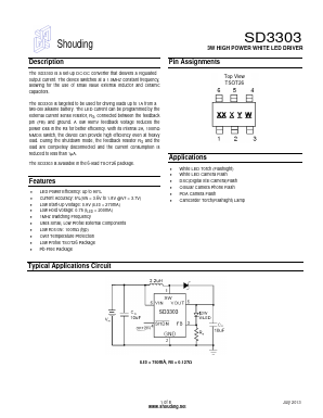 SD3303 Datasheet PDF SHOUDING Shouding Semiconductor