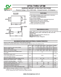 UF5K Datasheet PDF Shunye Enterprise