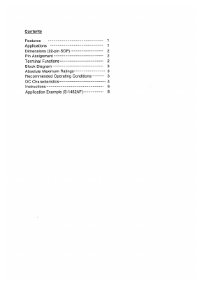 S-1462AF Datasheet PDF Seiko Instruments Inc