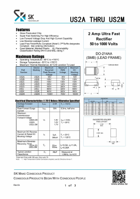US2A Datasheet PDF SHIKE Electronics